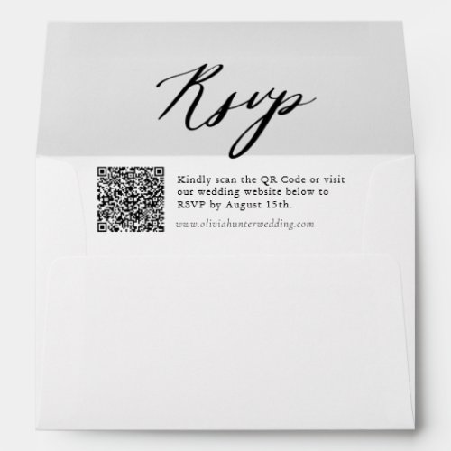 Elegant QR Code Wedding Envelope