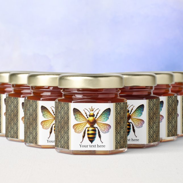 Elegant Queen Bee Birthday party Honey Jar Favors (Multi)