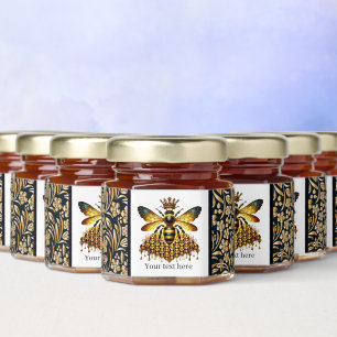 Elegant Queen Bee Birthday party Honey Jar Favors