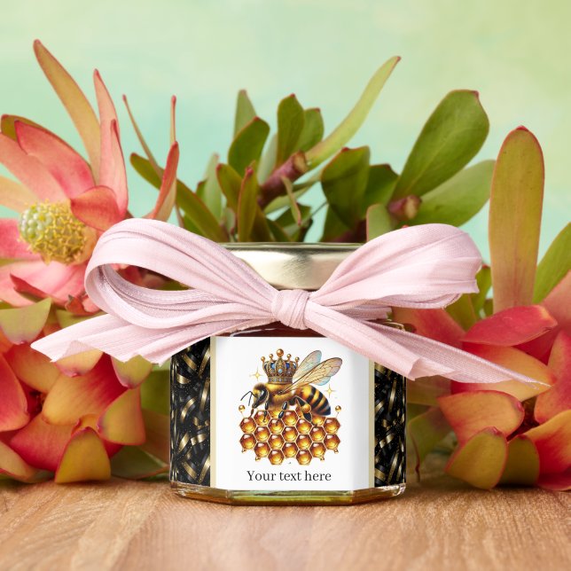 Elegant Queen Bee Birthday party  Honey Jar Favors (Insitu (Wedding))