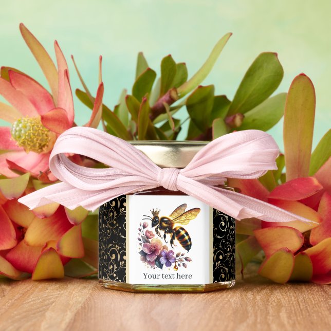 Elegant Queen Bee Birthday party  Honey Jar Favors (Insitu (Wedding))
