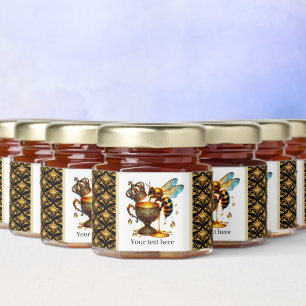 Elegant Queen Bee Birthday party Honey Jar Favors