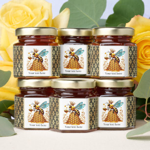 Elegant Queen Bee Birthday party  Honey Jar Favors