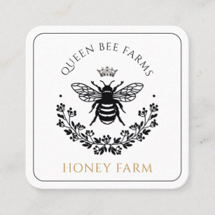 Elegant Queen Bee Business  Square Business Card