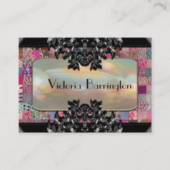 Elegant Quilt Business Card by LiquidEyes at Zazzle