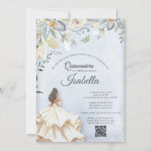 Elegant Quinceanera 15th Birthday Invitation