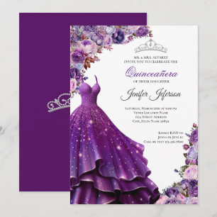 Elegant Quinceanera Invitation