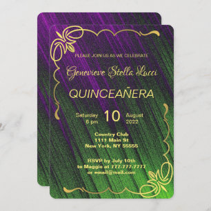 Elegant Quinceañera Party Invitation