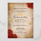 Elegant Quinceanera Red Rose Gold