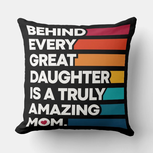 Elegant Quotes inspirational for Mothers day Throw Pillow (Front)