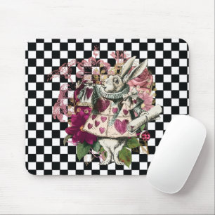 Elegant Rabbit Alice in Wonderland Mouse Pad