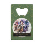 Elegant Race Horse Derby Party Equestrian Credit Card Bottle Opener