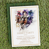 Elegant Race Horse Derby Party Equestrian