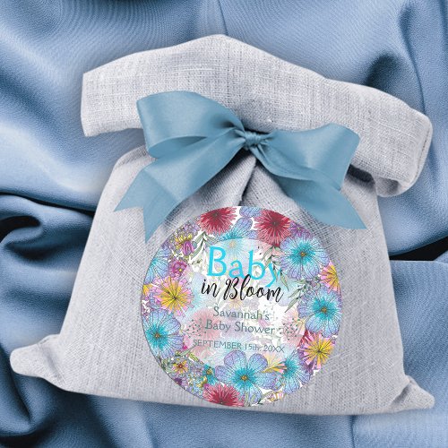 Elegant Radiant Bohemian Flowers Baby in Bloom