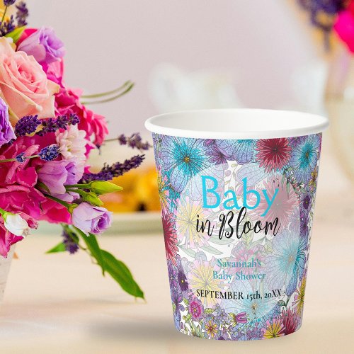 Elegant Radiant Bohemian Flowers Baby in Bloom