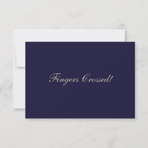 Elegant Raffle Ticket Navy Blue Invitation