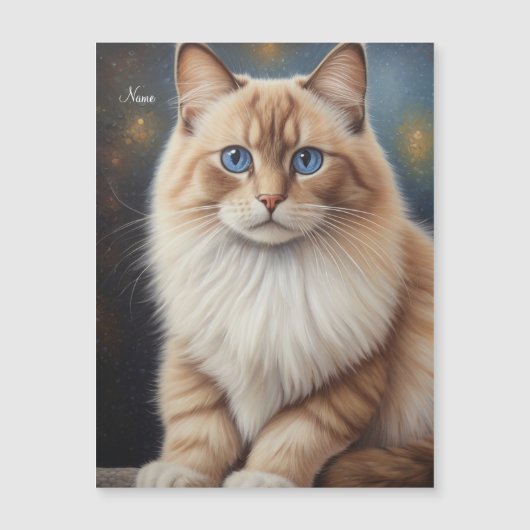 Elegant Ragdoll Cat Painting (Front)