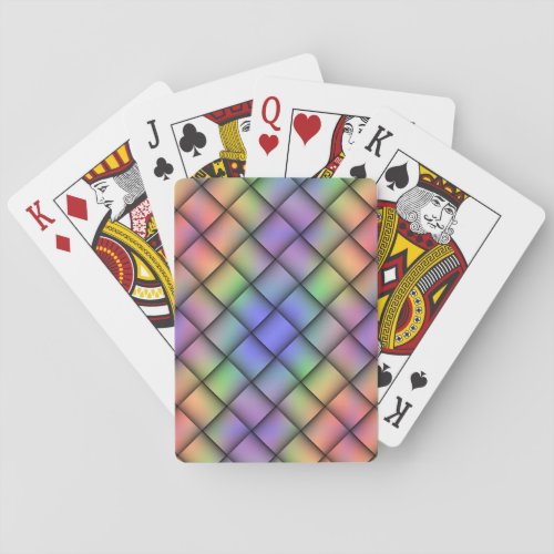 Elegant Rainbow Colored Card _ Diagonal Weave2