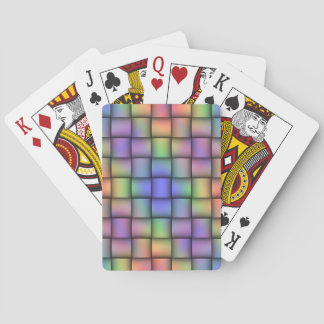 Elegant Rainbow Colored Card - Horizontal Weave