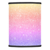Elegant rainbow glitter lamp shade (Front)