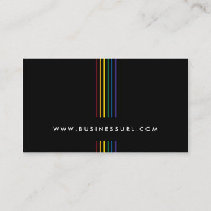 Elegant Rainbow Light Professional BusinessCard Business Card