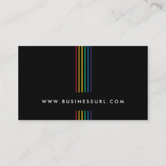 Elegant Rainbow Light Professional BusinessCard Business Card