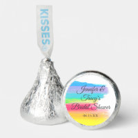 Elegant Rainbow Personalized Lesbian Bridal Shower