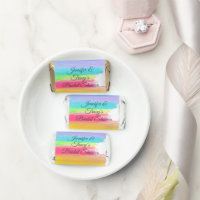 Elegant Rainbow Personalized Lesbian Bridal Shower