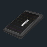 Elegant Rainbow Pinstripes Custom Name Tri-fold Wallet<br><div class="desc">Show off your pride in living and loving on your own terms with this elegant rainbow pinstripe design.  A great gift for any pround member of the Lgtb gay community.</div>