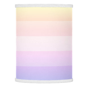 Elegant rainbow striped lamp shade