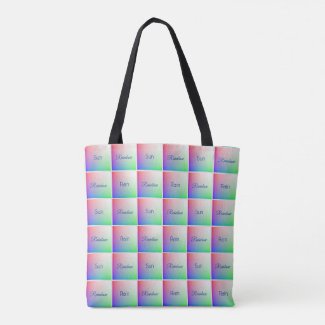 Elegant Rainbow Sun Rain Customized Square Pattern