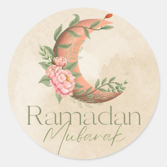 Elegant Ramadan Mubarak Ramadan Gift Sticker (Front)