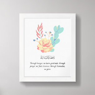 Elegant Ramadan Wall Art Featuring Arabic Calligra