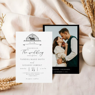 Elegant Ranch Western Country Cowboy Wedding Invitation