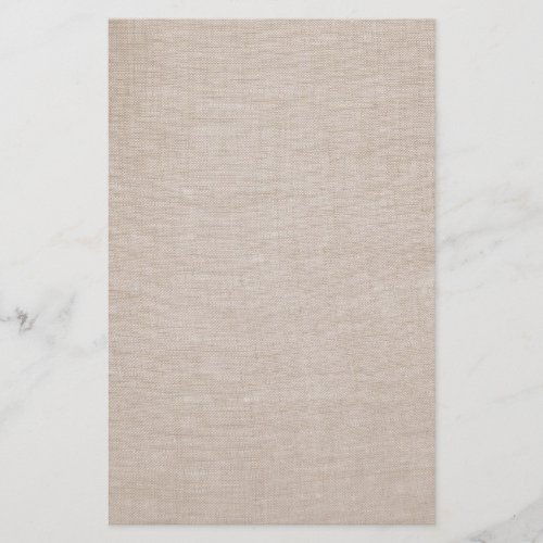 Elegant Raw Linen Minimalistic Stationery