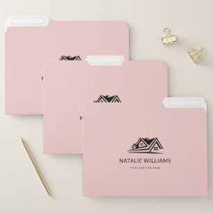 Elegant Real Estate Agent House Business File Folder
