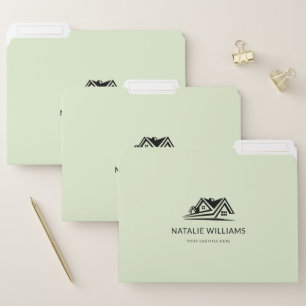 Elegant Real Estate Agent House Business File Folder