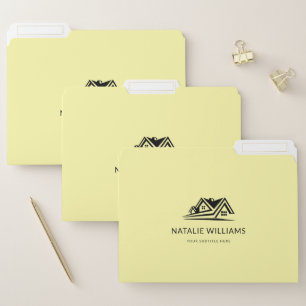 Elegant Real Estate Agent House Business File Folder