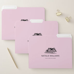 Elegant Real Estate Agent House Business File Folder