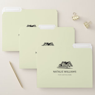 Elegant Real Estate Agent House Business File Folder