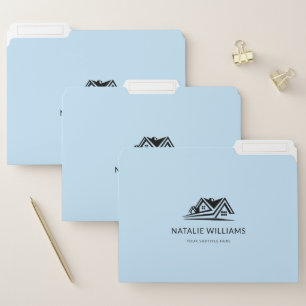 Elegant Real Estate Agent House Business File Folder