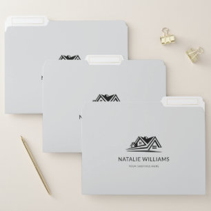 Elegant Real Estate Agent House Business File Folder