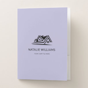 Elegant Real Estate Agent House Business Pocket Folder
