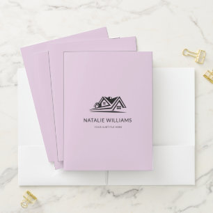 Elegant Real Estate Agent House Business Pocket Folder