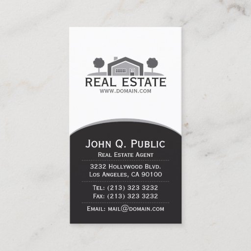 Customizable Elegant Real Estate Business Card