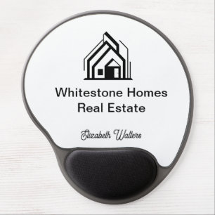 Elegant Real Estate Company Personalized Realtor Gel Mouse Pad