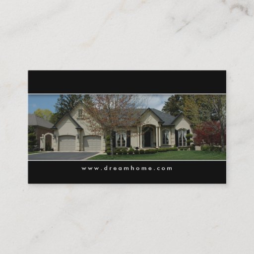 Customizable Elegant Real Estate House Business Card