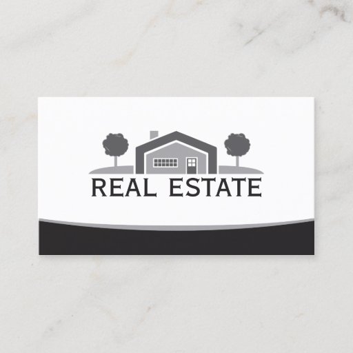 Customizable Elegant Real Estate, House Logo, Realtor Business Card