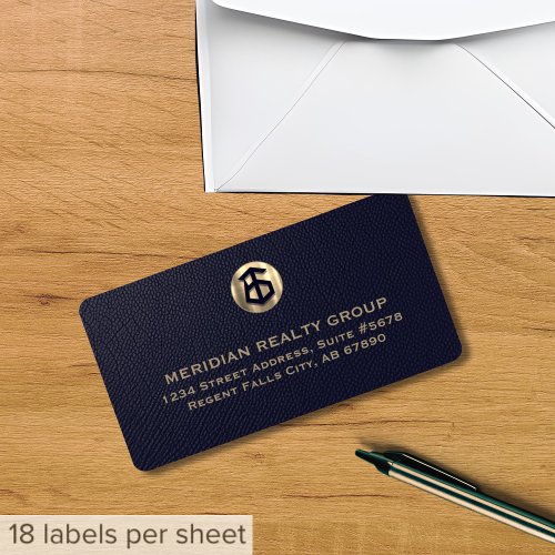 Elegant Real Estate Logo Address Labels