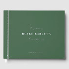 Elegant Real Foil, Green Funeral/ Life Celebration